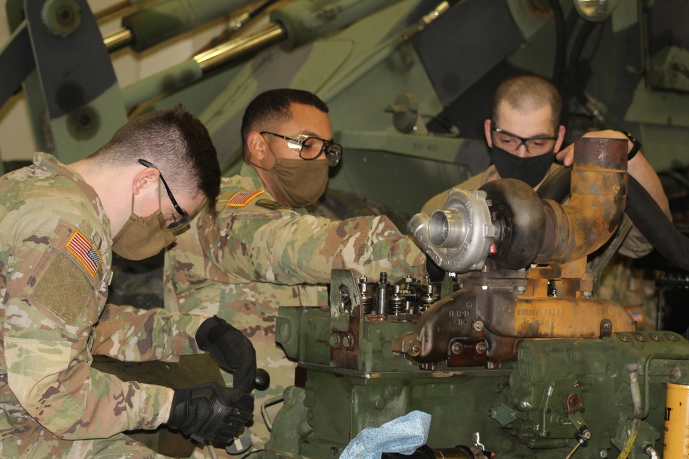 Construction Equipment Repairer Advanced Leader Course students build skills at Fort McCoy