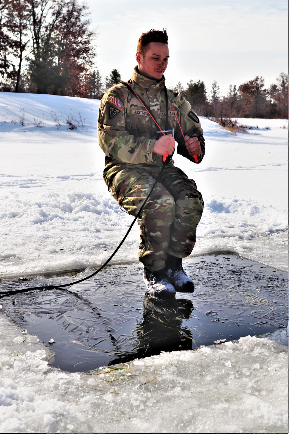 CWOC class 22-03 students jump in for cold-water immersion training