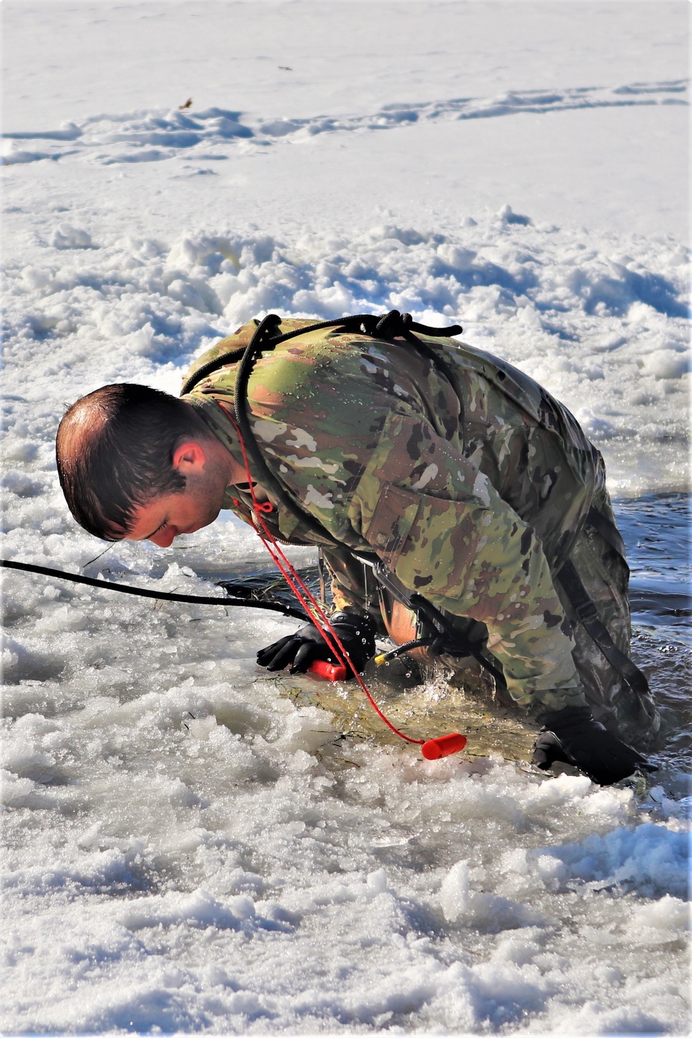 CWOC class 22-03 students jump in for cold-water immersion training