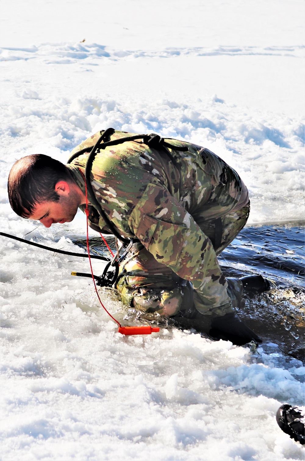 CWOC class 22-03 students jump in for cold-water immersion training