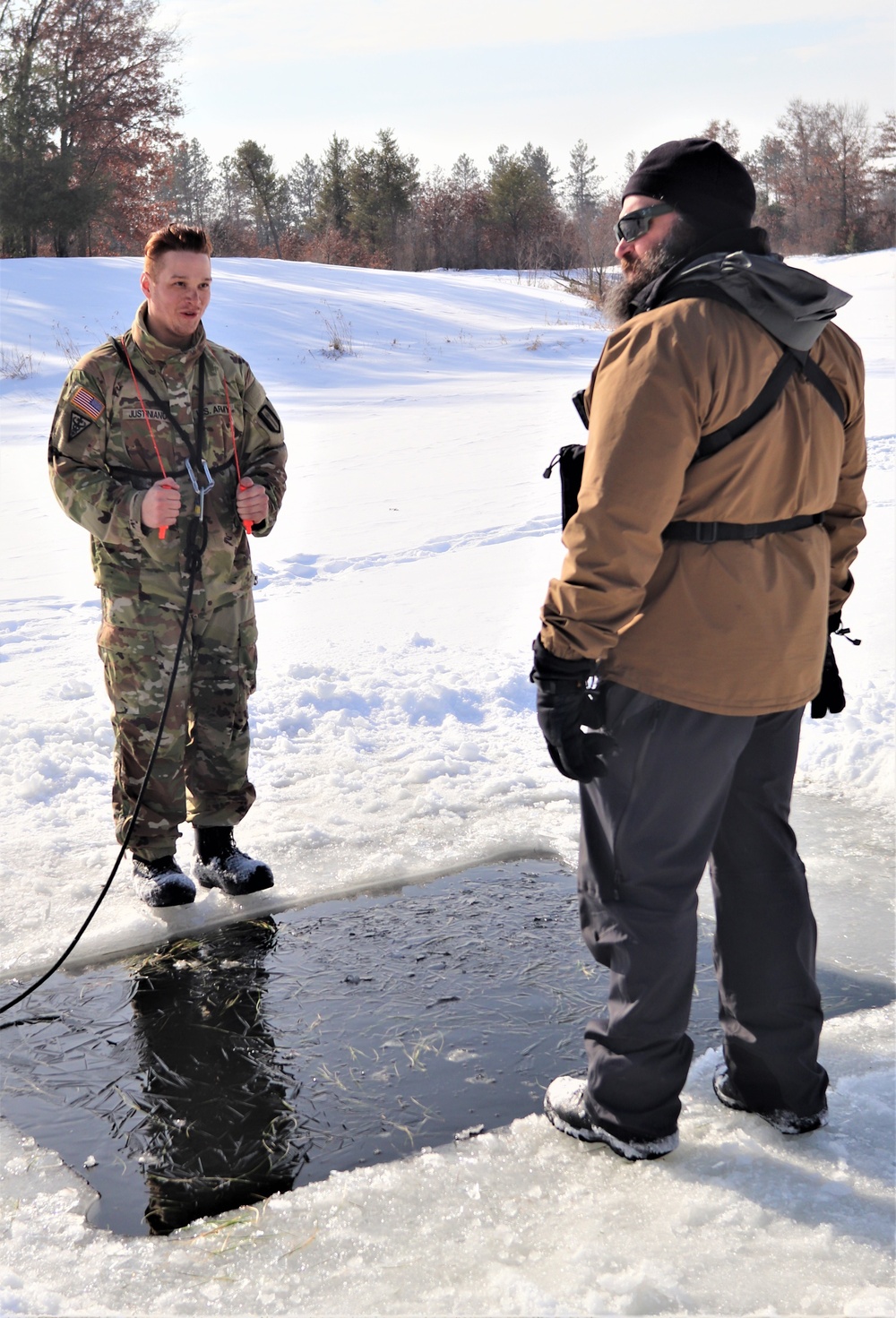 CWOC class 22-03 students jump in for cold-water immersion training