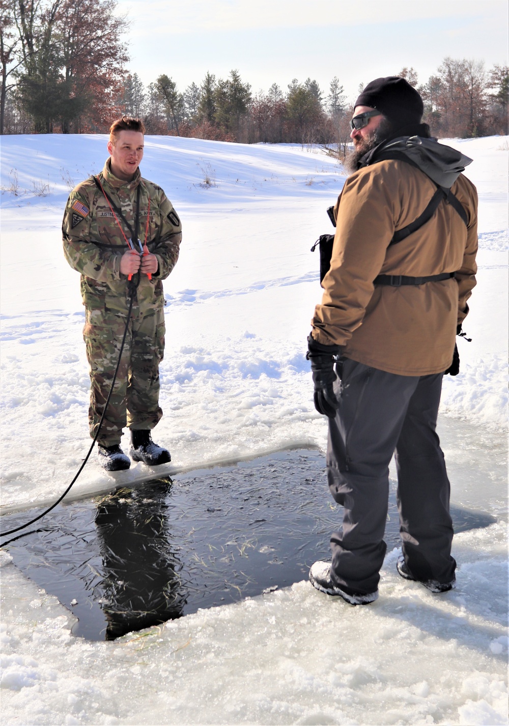 CWOC class 22-03 students jump in for cold-water immersion training