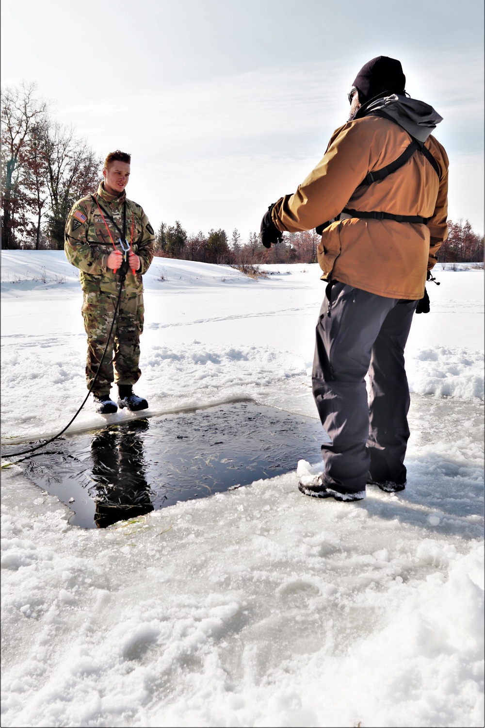 CWOC class 22-03 students jump in for cold-water immersion training