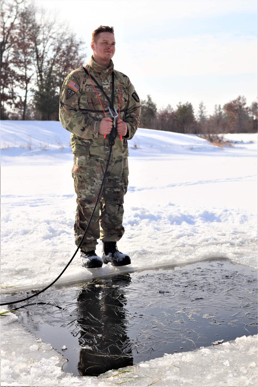 CWOC class 22-03 students jump in for cold-water immersion training