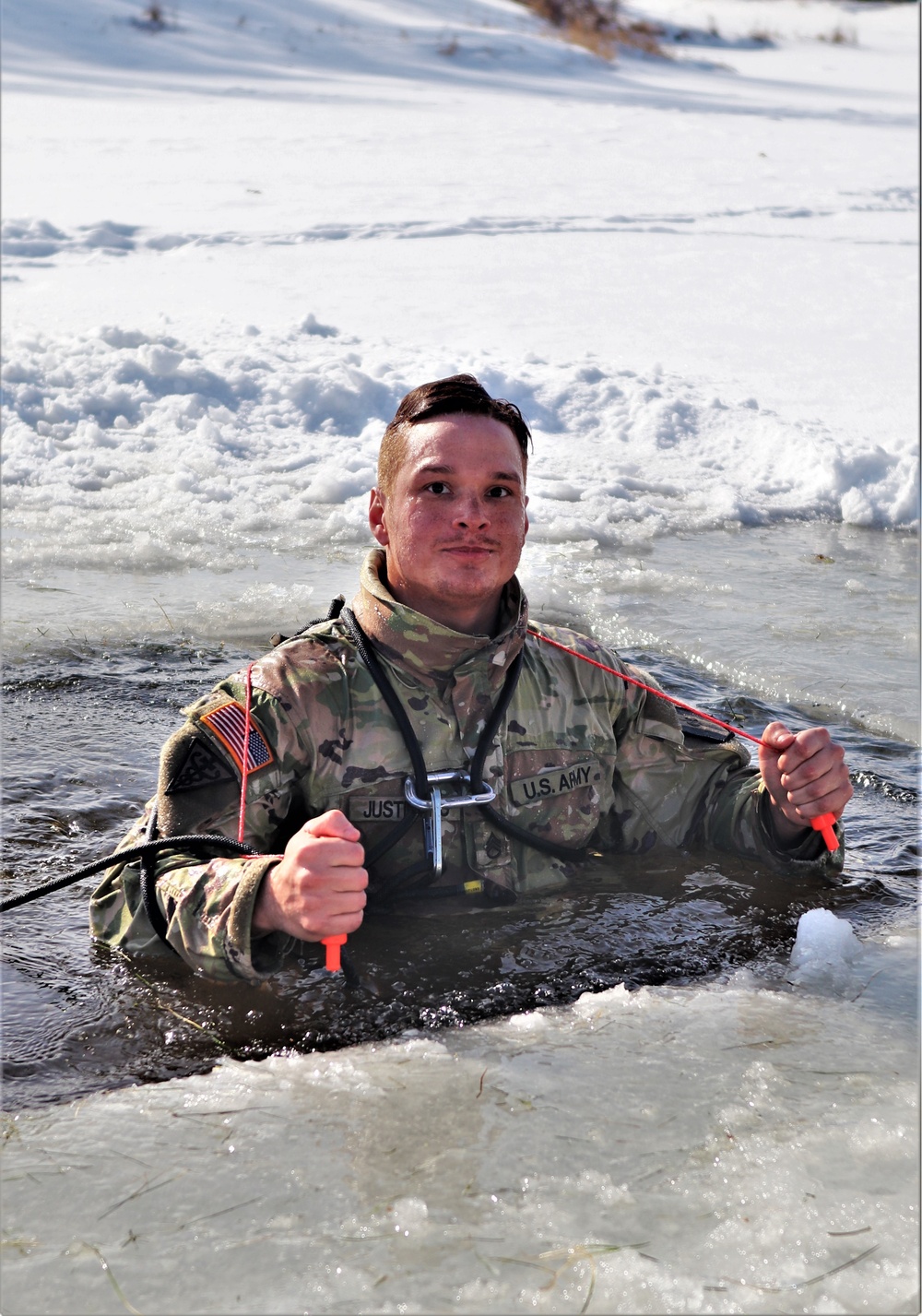 CWOC class 22-03 students jump in for cold-water immersion training