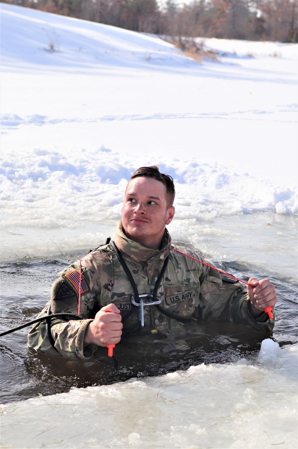 CWOC class 22-03 students jump in for cold-water immersion training