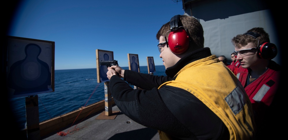 Nimitz Sailors Participate in Gun Shoot