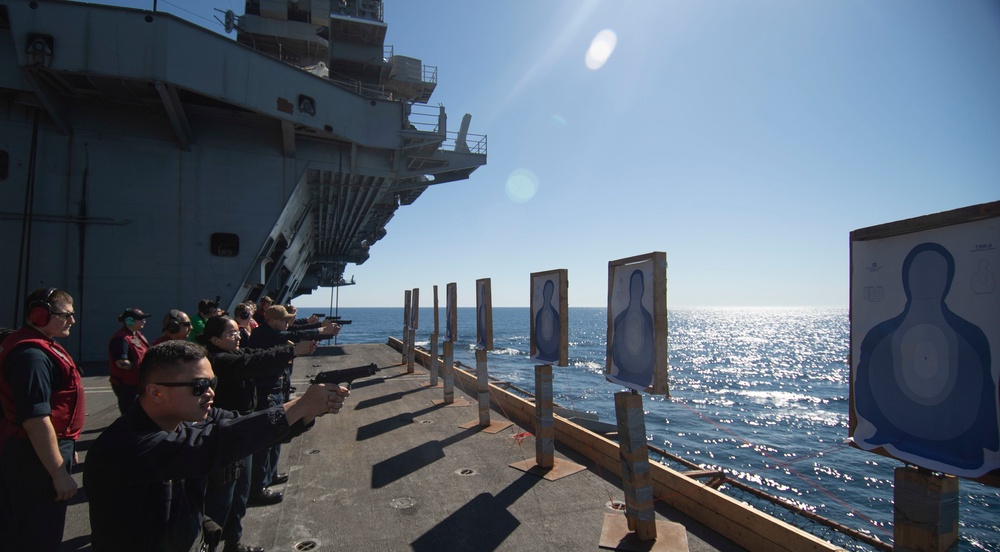 Nimitz Sailors Participate in Gun Shoot