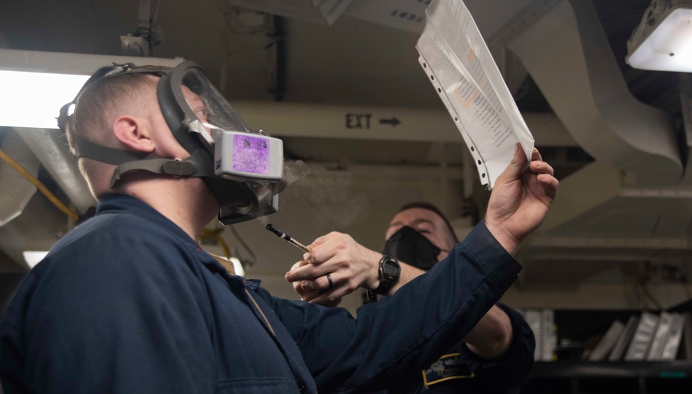 Sailors Test Respirator