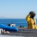 Sailors Conduct Drill On Flight Deck