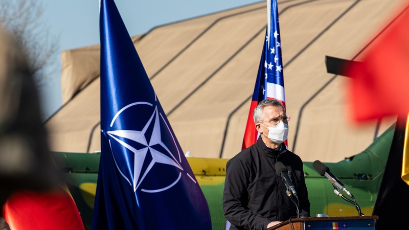 NATO Secretary General addresses group at MK Air Base