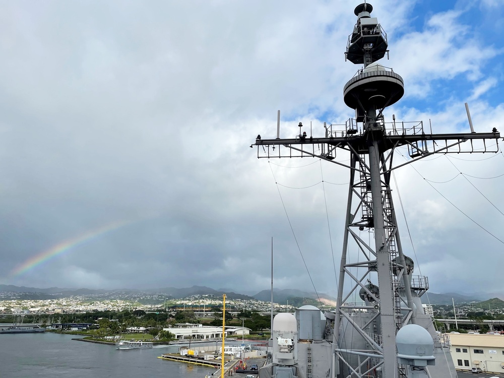 USS Lake Champlain (CG 57) Moored At Joint Base Pearl Harbor-Hickam