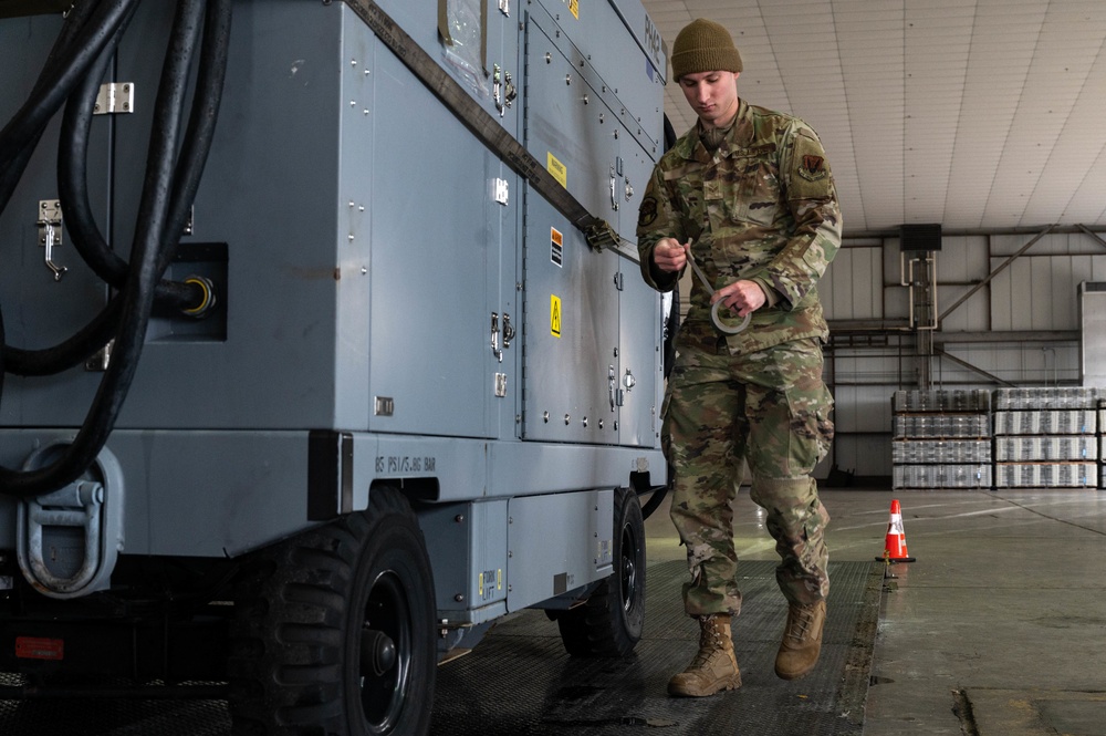 633d Logistics Readiness Squadron processes cargo for 1st Fighter Wing UAE Deployment