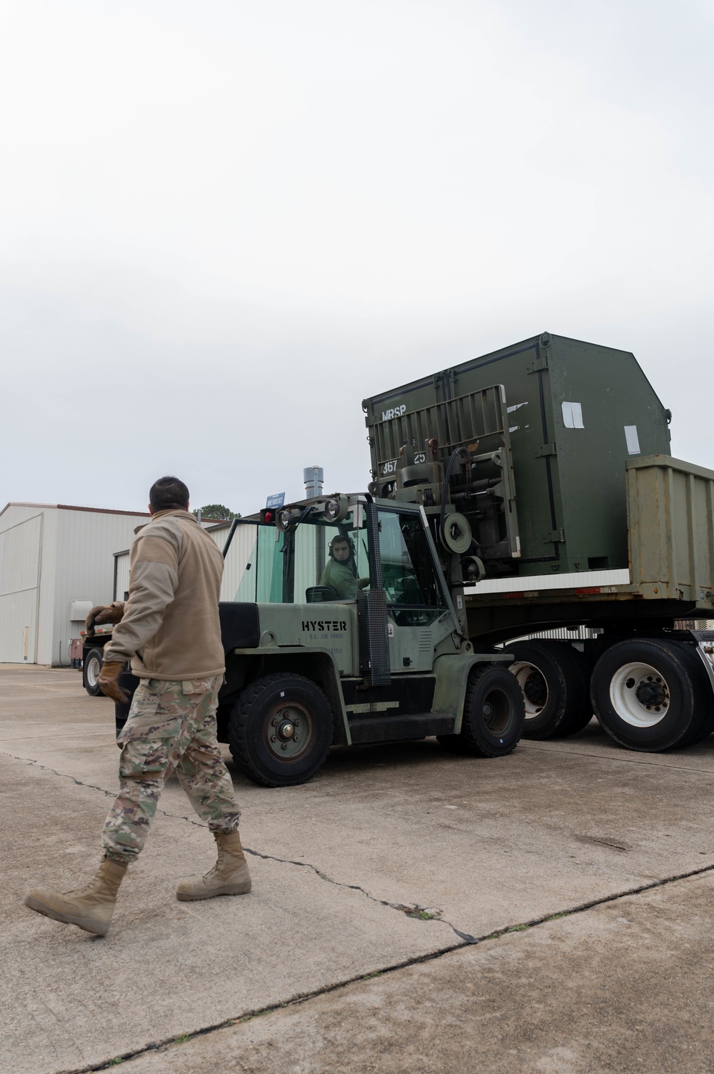 633d Logistics Readiness Squadron processes cargo for 1st Fighter Wing UAE Deployment