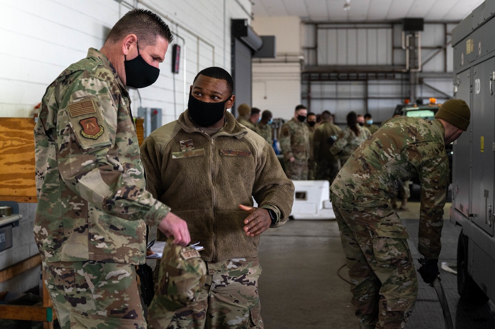 633d Logistics Readiness Squadron processes cargo for 1st Fighter Wing UAE Deployment