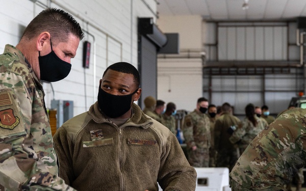 633d Logistics Readiness Squadron processes cargo for 1st Fighter Wing UAE Deployment