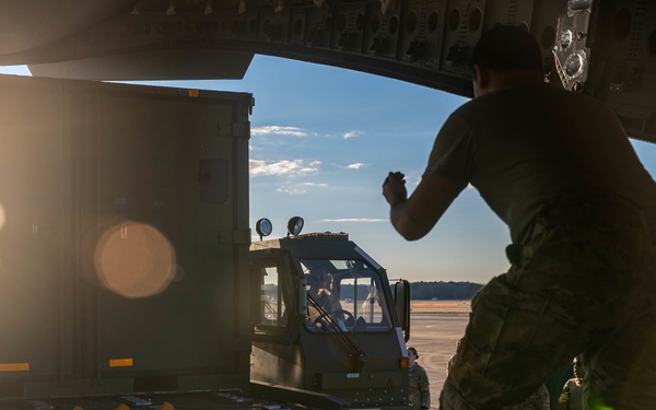 633d Logistics Readiness Squadron loads cargo for 1st Fighter Wing UAE deployment