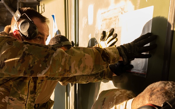 633d Logistics Readiness Squadron loads cargo for 1st Fighter Wing UAE deployment