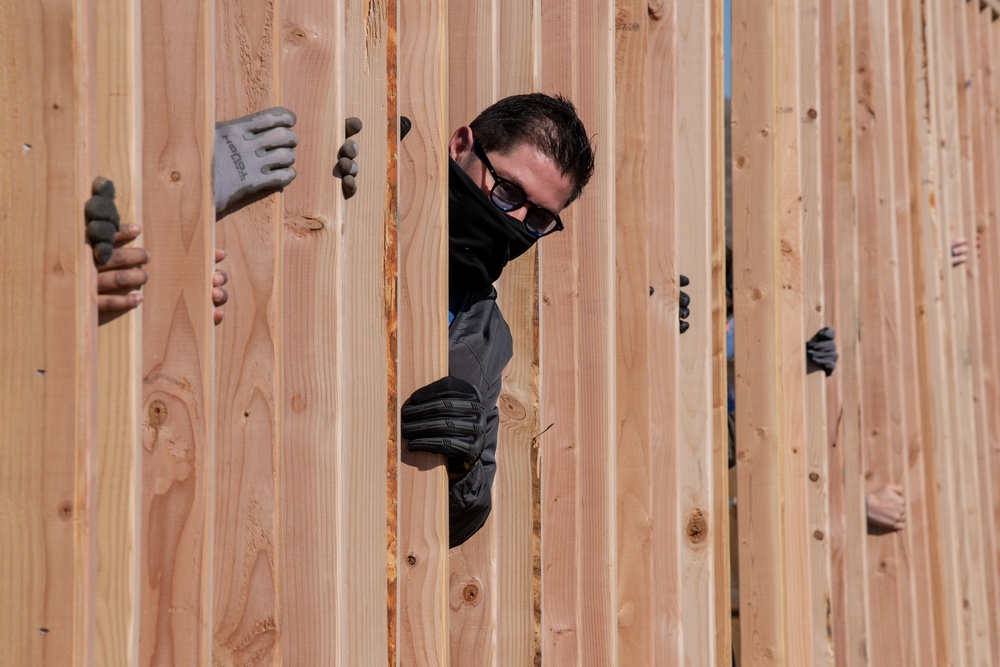 137th SOW Recruiting team joins Habitat for Humanity build