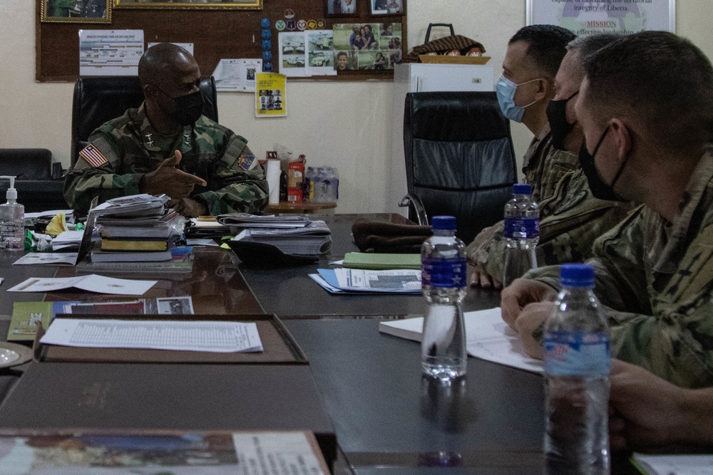 MING Key Leaders meet with Liberian military leadership