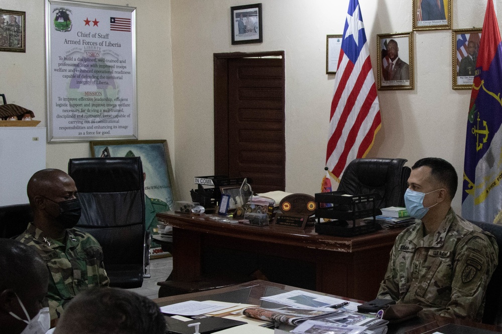 MING Key Leaders meet with Liberian military leadership