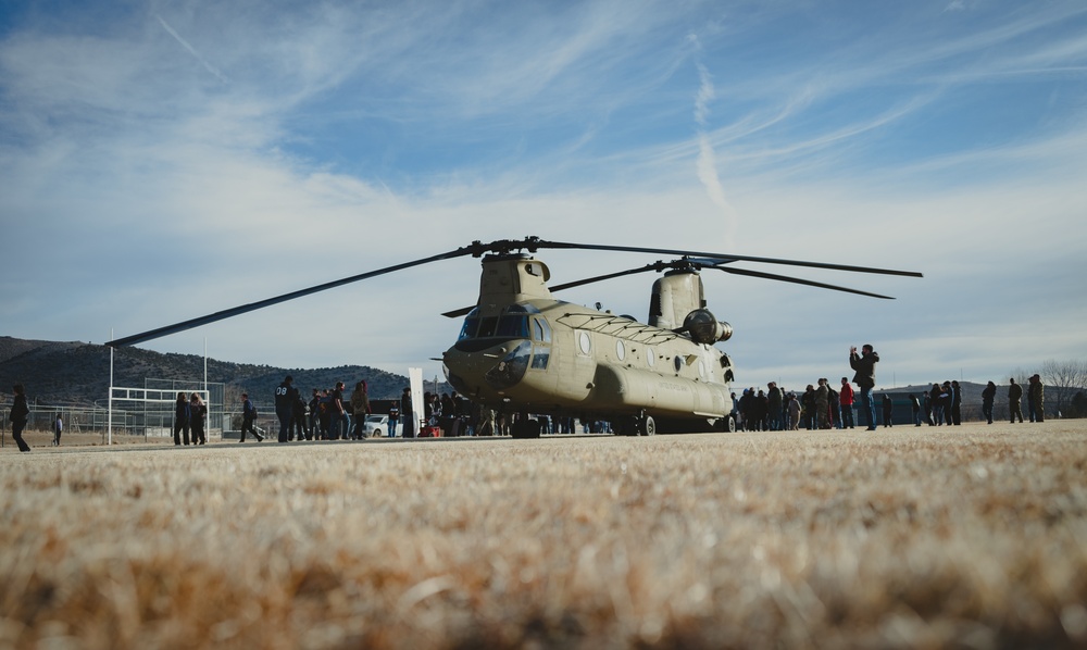 Nevada Army and Air Guard on display during High School Career Day