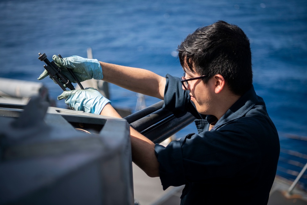 USS Dewey CIWS Maintenance