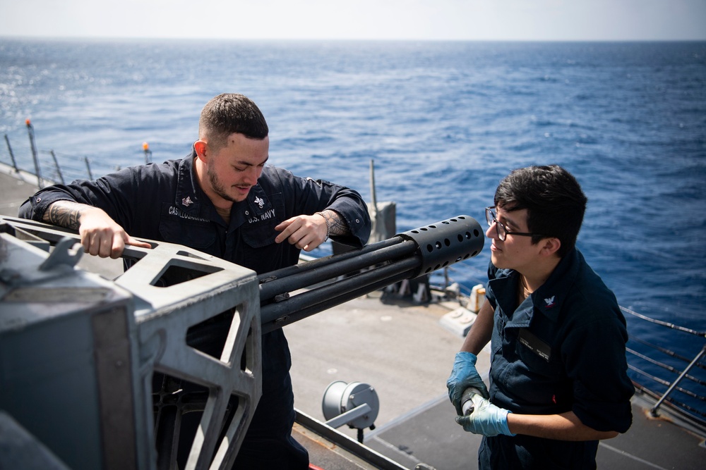 USS Dewey CIWS Maintenance