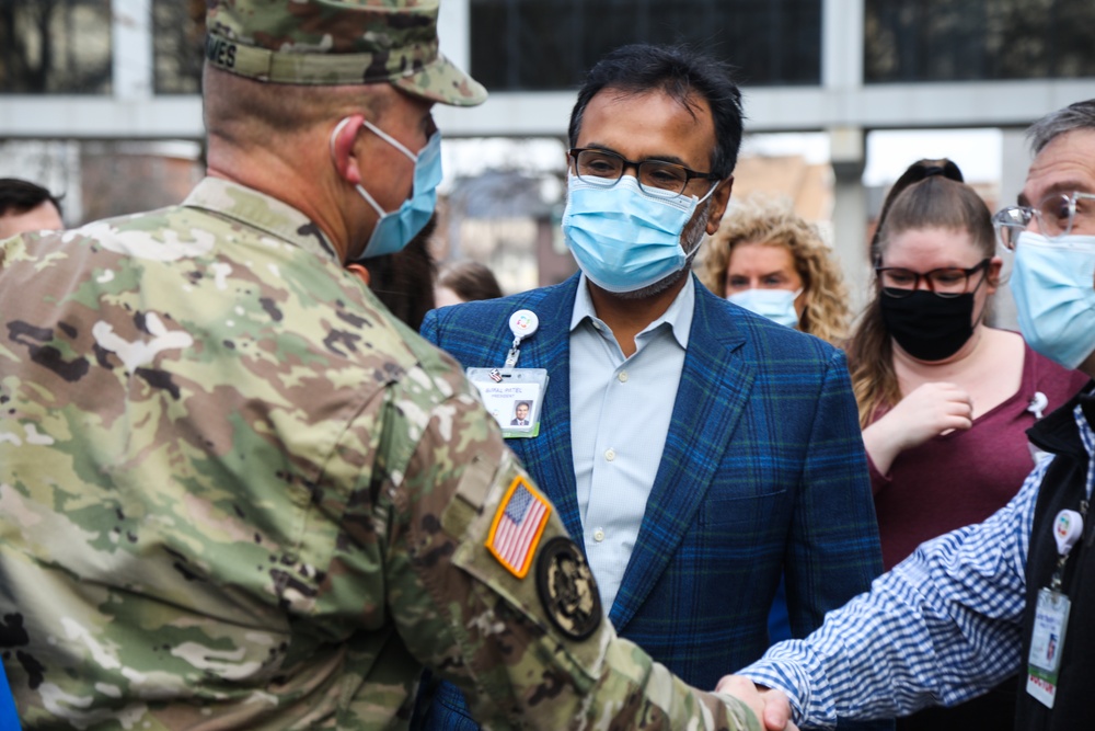 U.S. Air Force military medical team arrives in Hartford