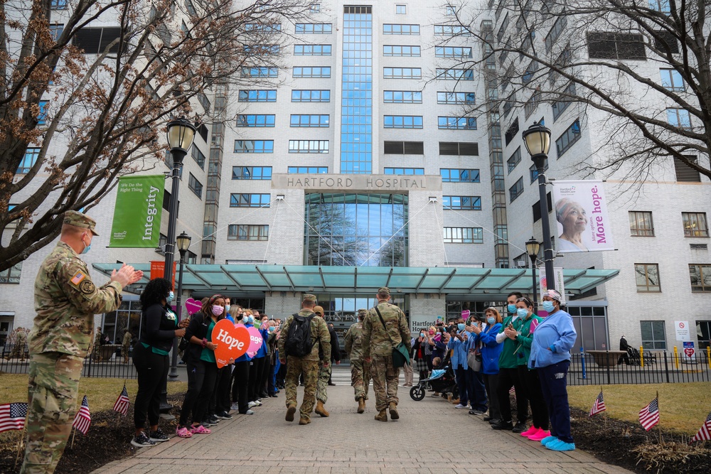 U.S. Air Force military medical team arrives in Hartford