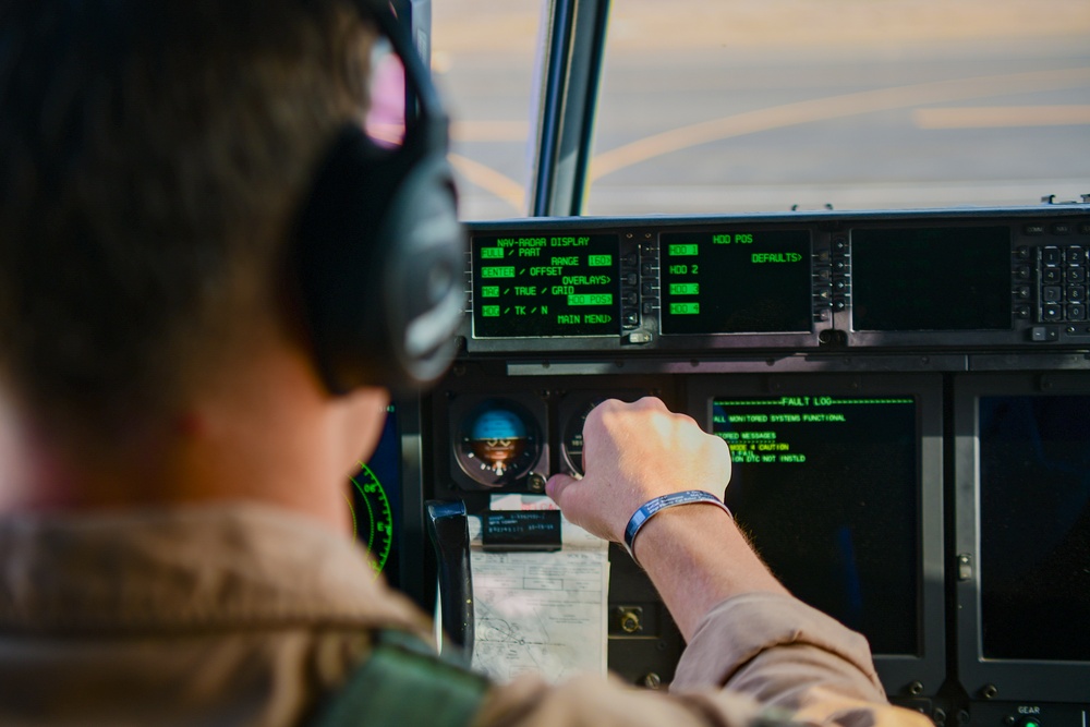 Marine Super Hercules aerial refuels French Mirages