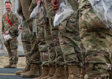 Sweeping the flight line: 386th Expeditionary Maintenance Squadron's weekly FOD walk
