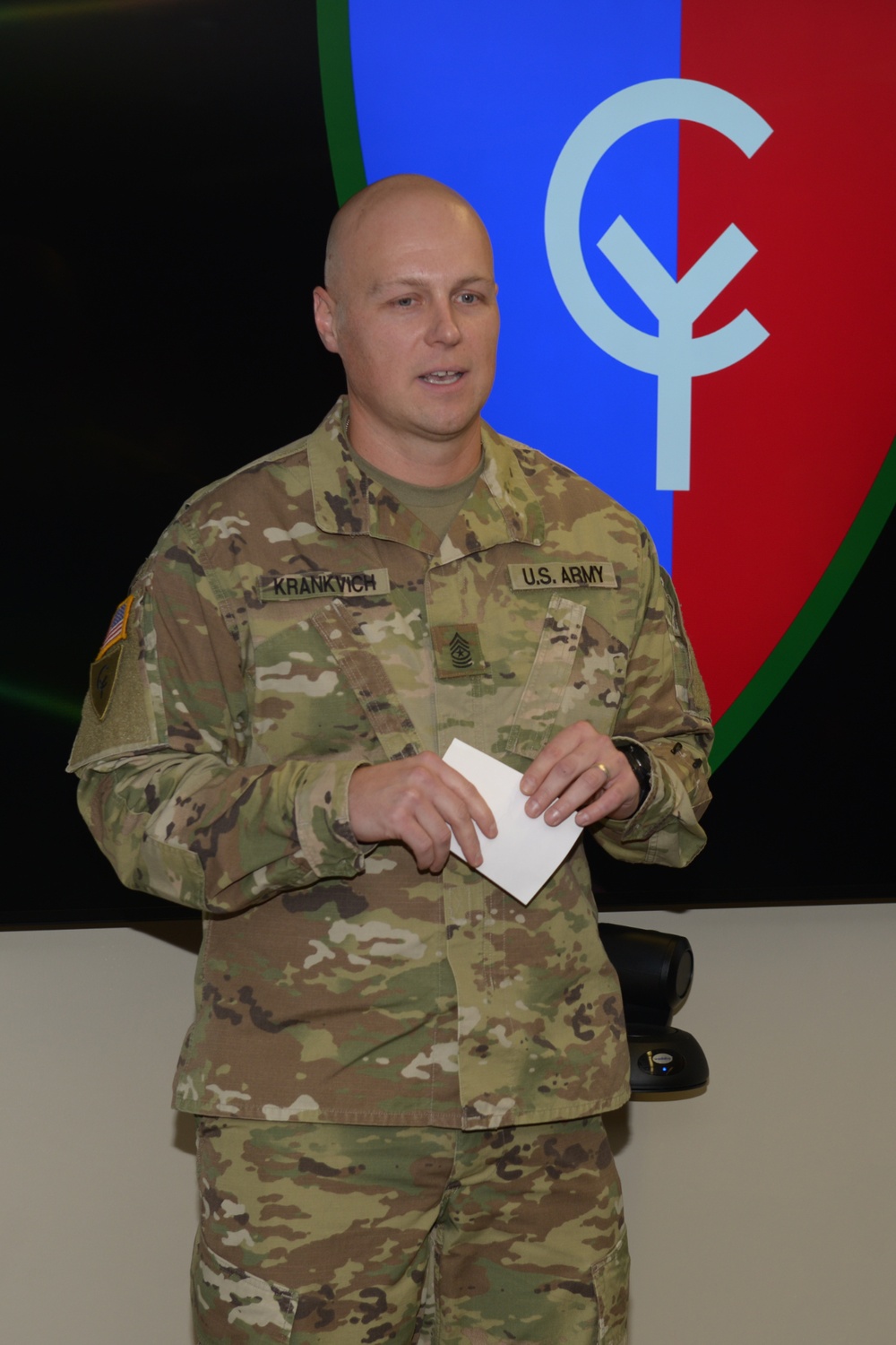 Greenville resident, Crown Point native promoted to sergeant major in 38th Infantry Division