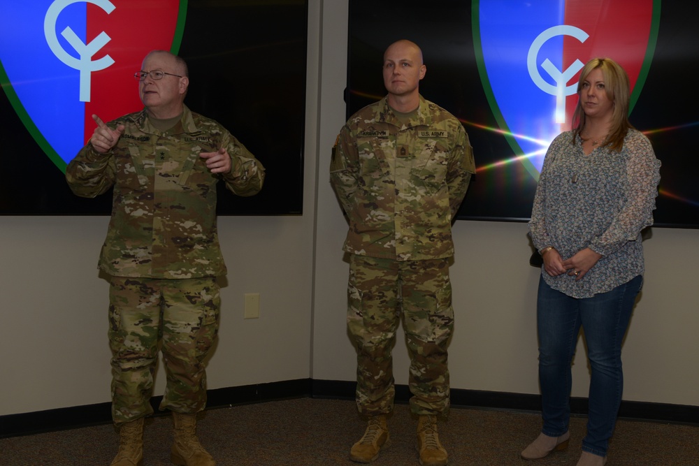 Greenville resident, Crown Point native promoted to sergeant major in 38th Infantry Division