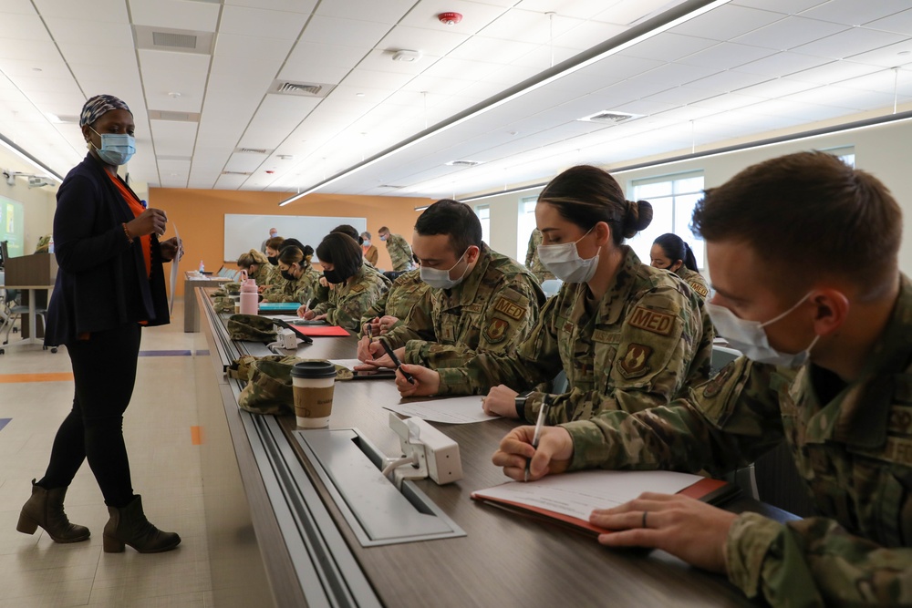 USAF medical team arrive at Signature Healthcare Brockton Hospital