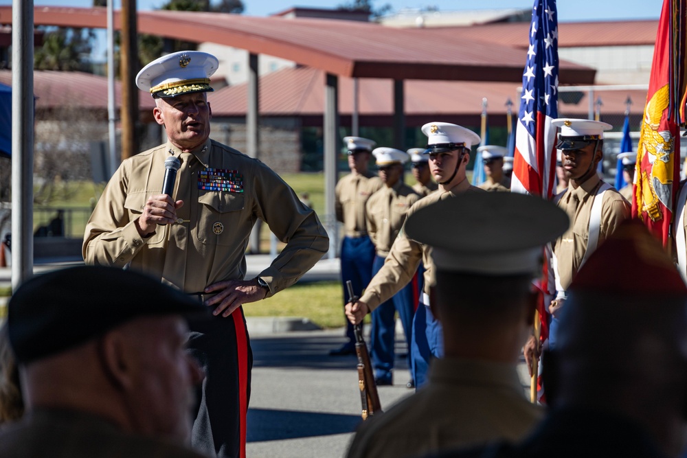 1st Marine Division Colors Rededication Ceremony