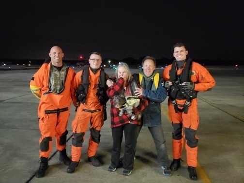 Coast Guard rescues 2 boaters, dog in Atchafalaya Bay, Louisiana