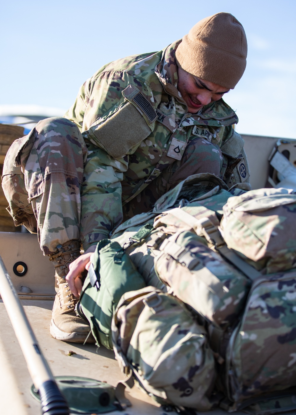 All American Paratroopers prepare to depart Rzeszow