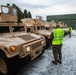 Marines prepare vehicles for a convoy movement prior to Exercise Cold Response 2022