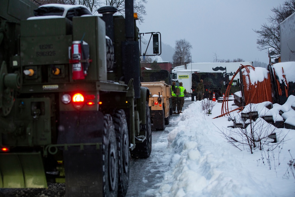 II MEF Marines conduct Rail Operations for Exercise Cold Response 2022