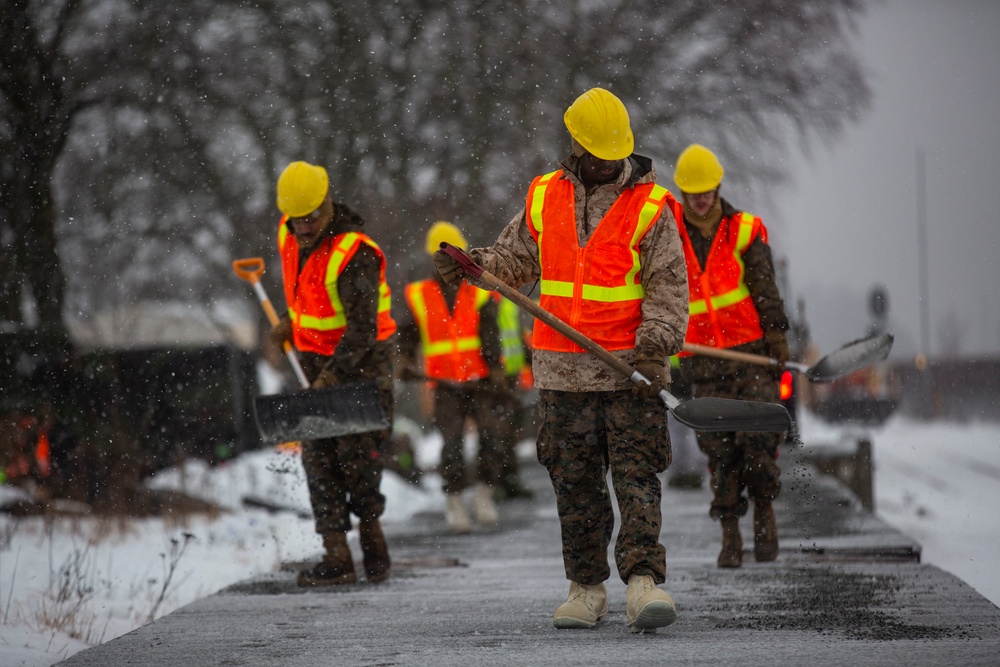 II MEF Marines conduct Rail Operations for Exercise Cold Response 2022