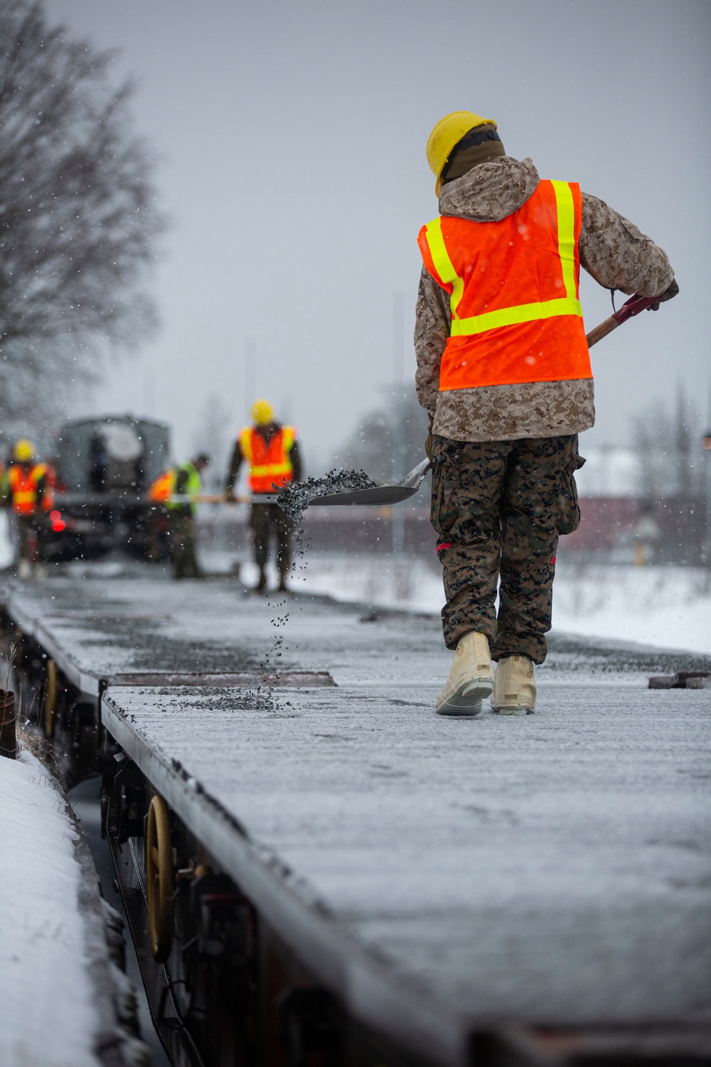 II MEF Marines conduct Rail Operations for Exercise Cold Response 2022