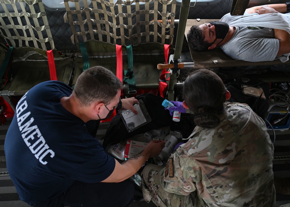 Trilateral medical evacuation response training during Cope North 22