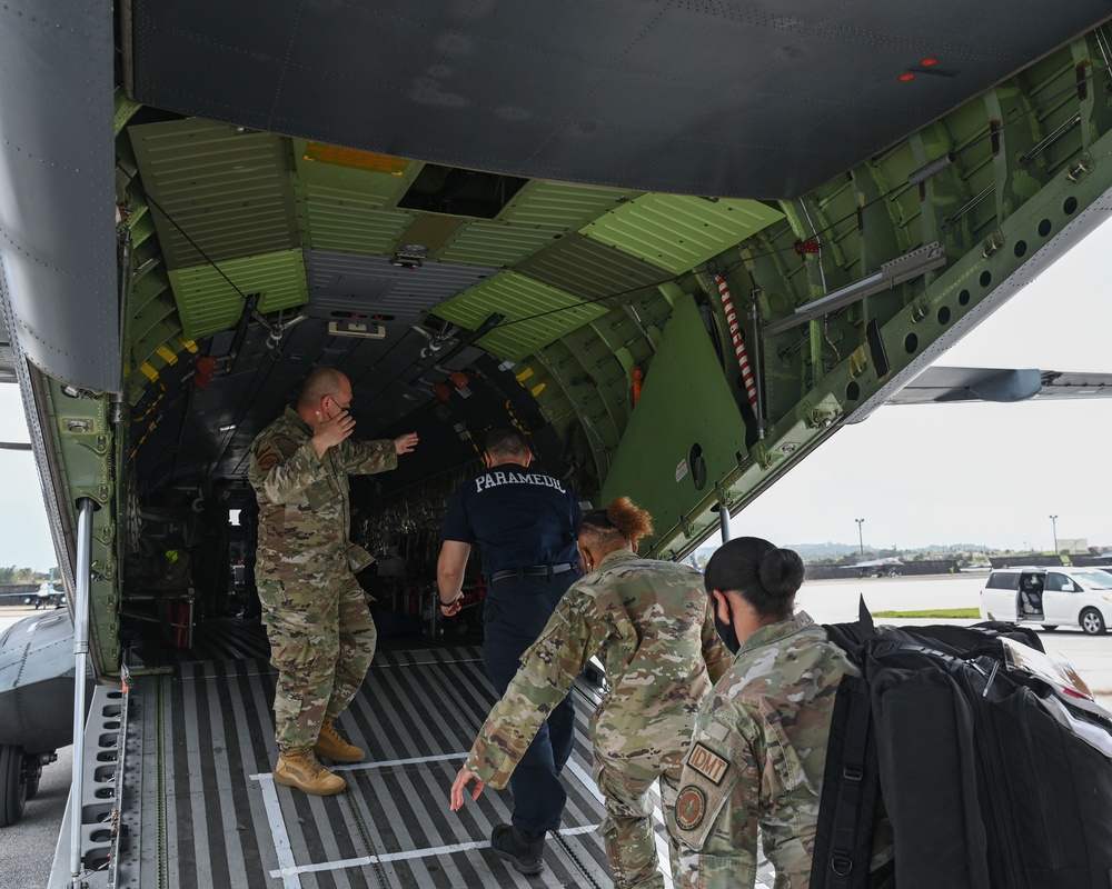 Trilateral medical evacuation response training during Cope North 22