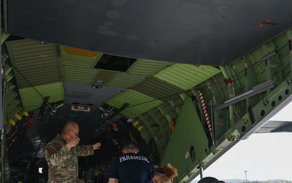 Trilateral medical evacuation response training during Cope North 22