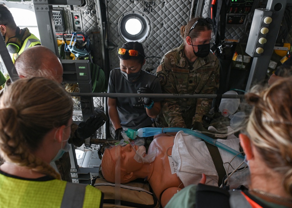 Trilateral medical evacuation response training during Cope North 22