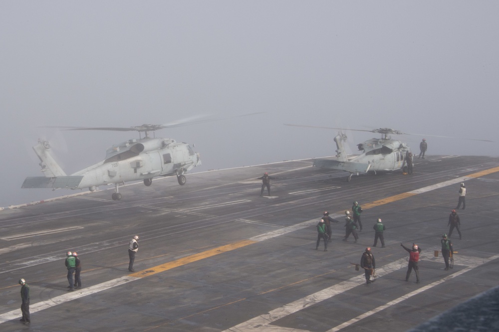 USS Carl Vinson (CVN 70) Conducts Flight Operations