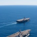 USS Carl Vinson (CVN 70) and USS Nimitz (CVN 68) transit the Pacific Ocean