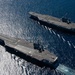 USS Carl Vinson (CVN 70) and USS Nimitz (CVN 68) transit the Pacific Ocean