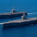 USS Carl Vinson (CVN 70) and USS Nimitz (CVN 68) transit the Pacific Ocean